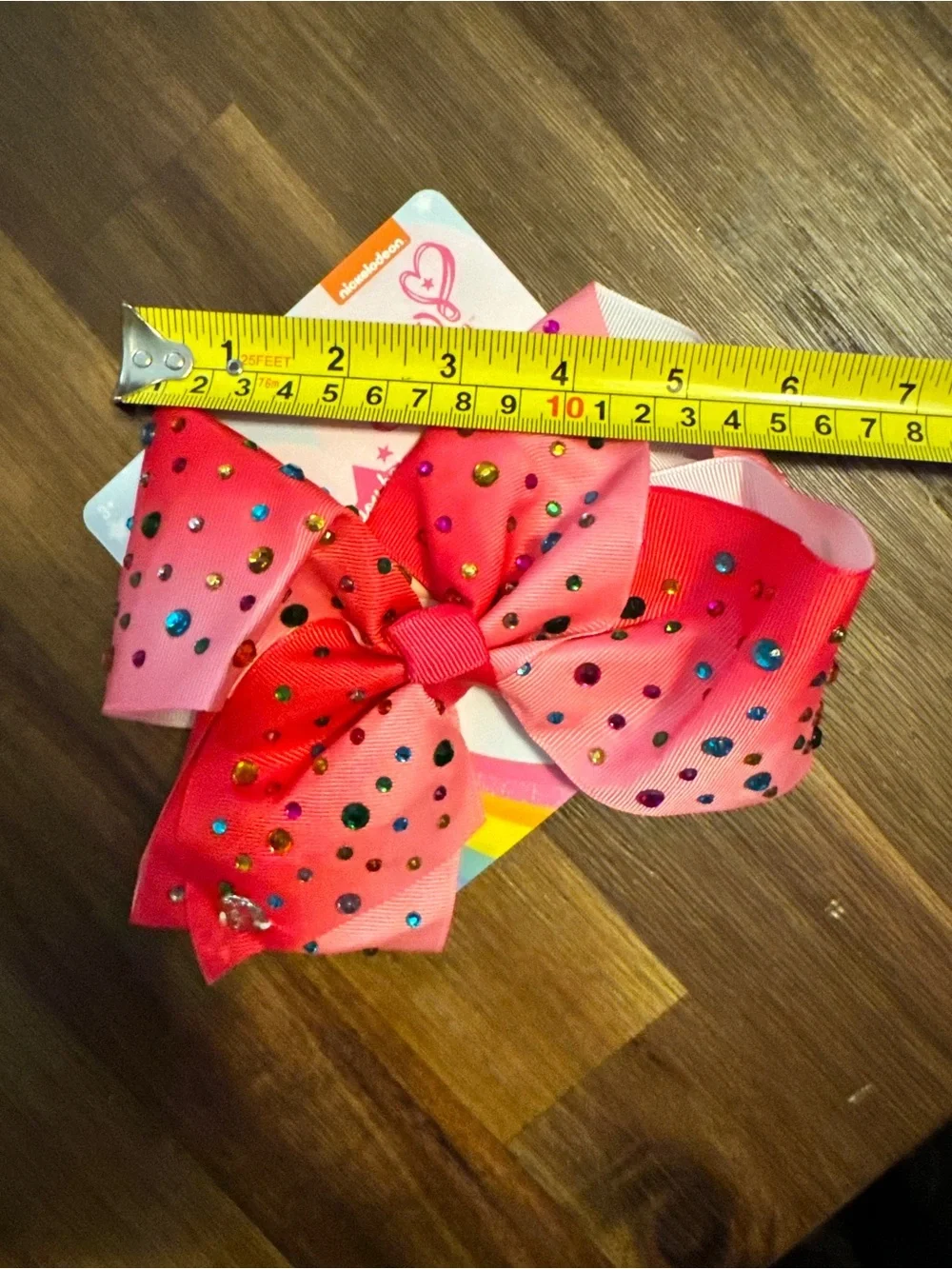 NWT JoJo Siwa Signature Gem-Studded Rhinestone Hair Bow - Nickelodeon